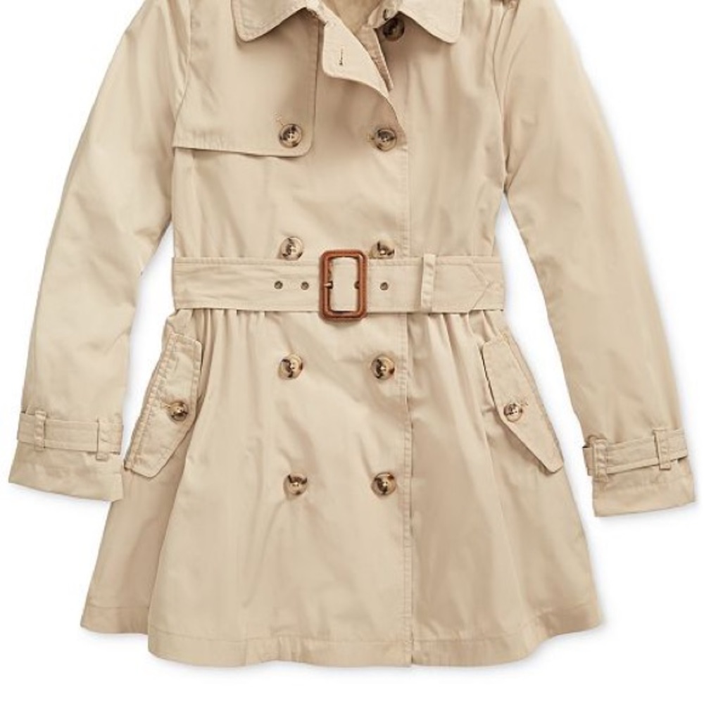 Ralph Lauren polo girls fit and flare trench coat